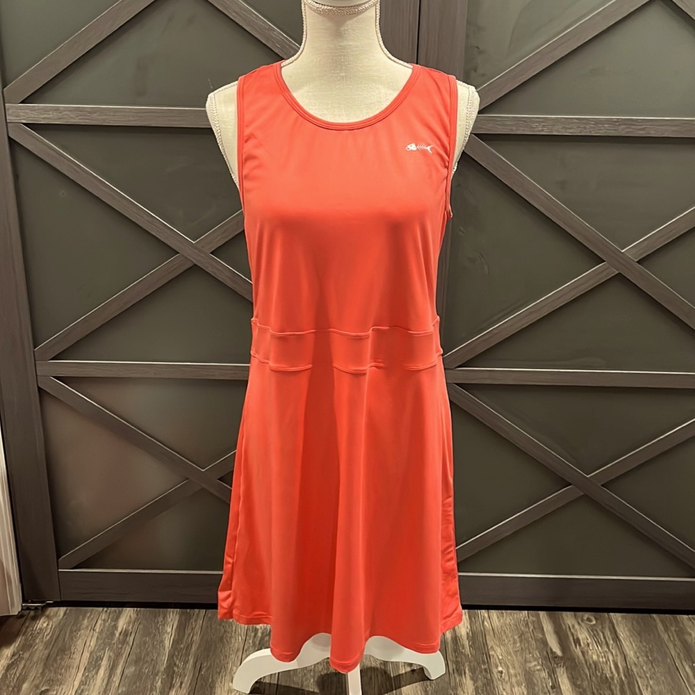 Silver Bait activewear performance style sleeveless dress with criss cross back